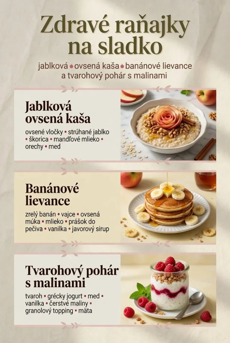 Rýchle a zdravé sladké raňajky - recepty na každý deň