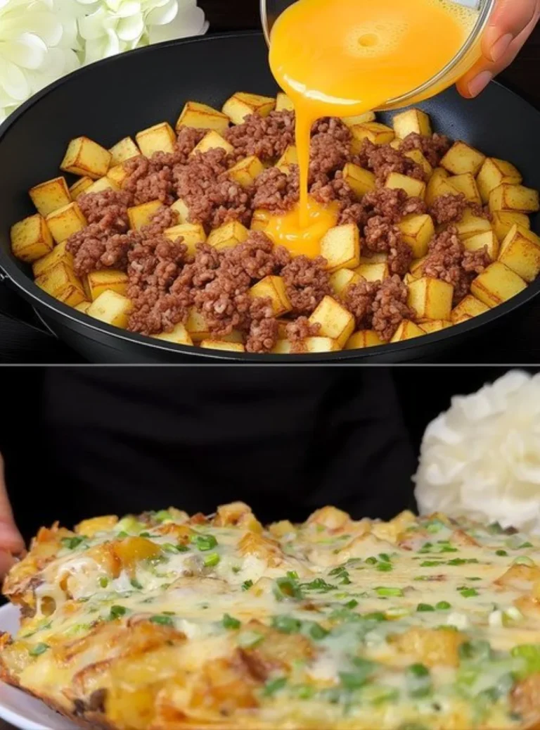 Rýchly a chutný zemiakový kastról so zeleninou a mäsom