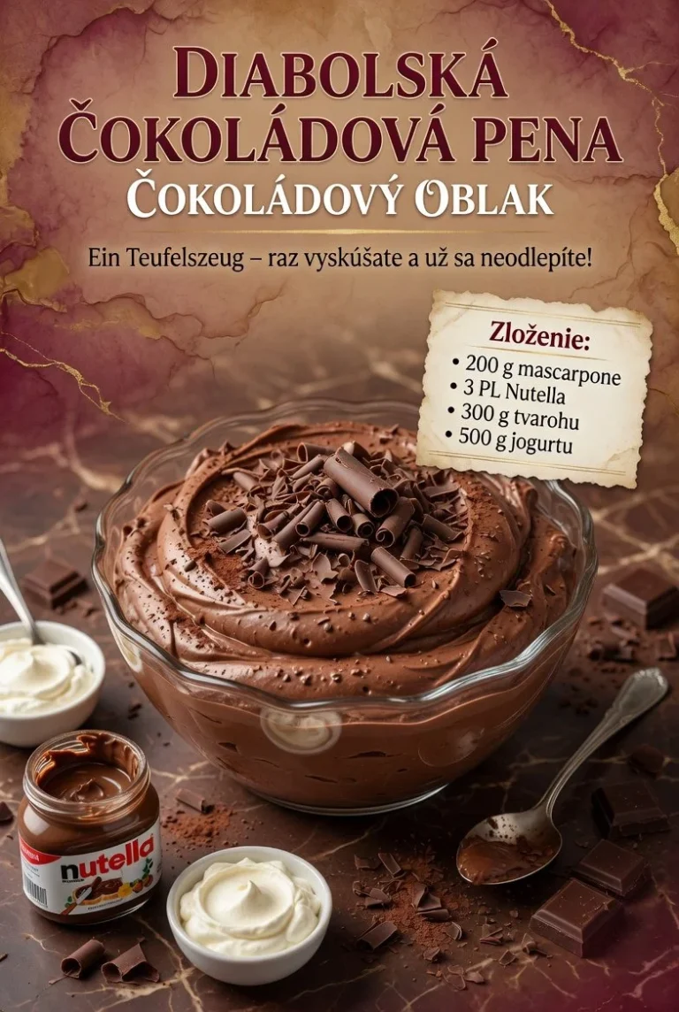 Rýchly čokoládový oblák, lahodný dezert z čokolády a smotany