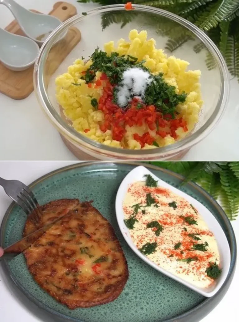 Zemiakový schnitzel s jogurtovou omáčkou na tanieri