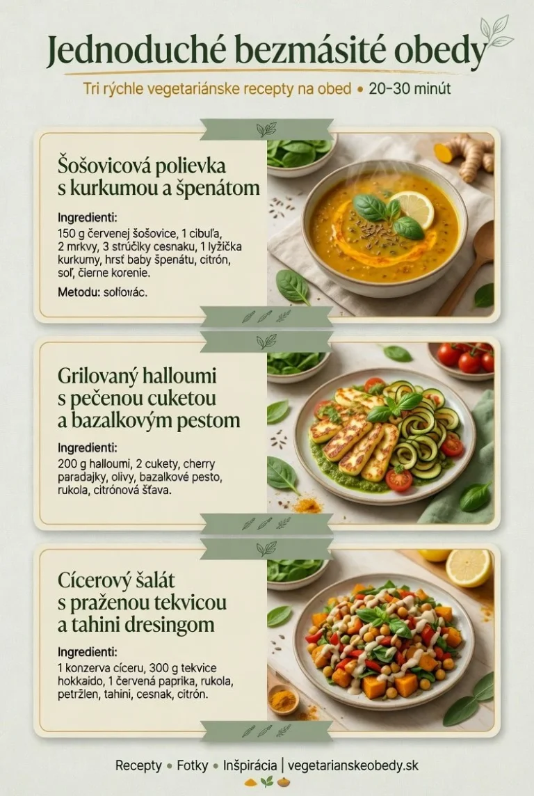 Zdravé bezmäsité obedy pre celý týždeň na tanieri.