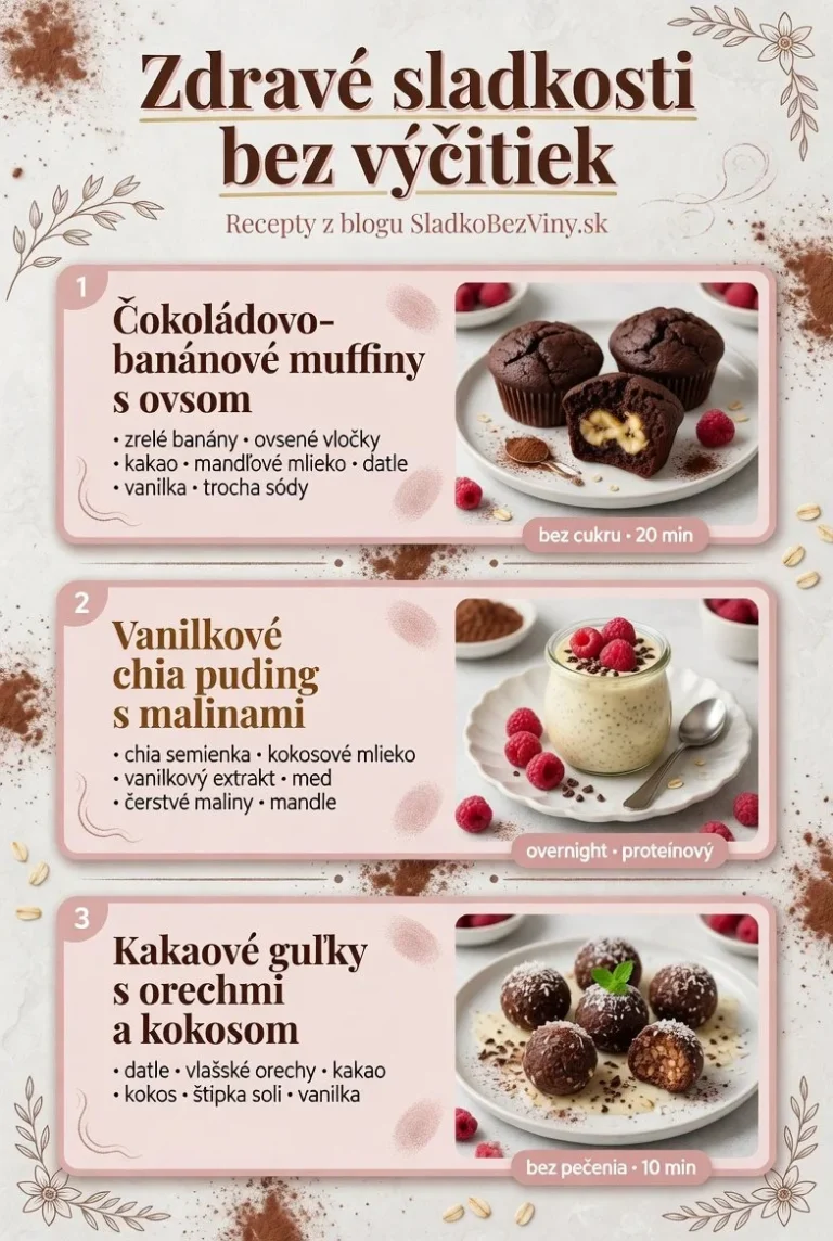Recepty na zdravé sladkosti bez výčitiek, lákavé a chutné dezerty