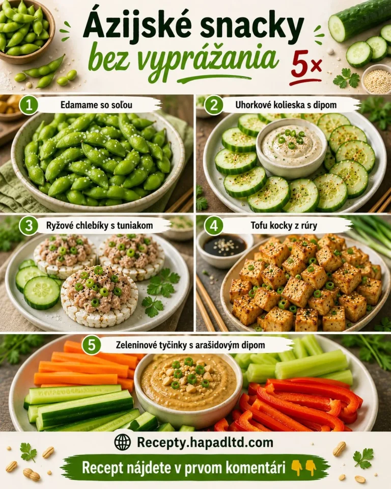 Zdravé ázijské snacky bez vyprážania, ideálne zdravé občerstvenie