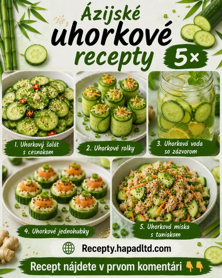 Osviežujúce ázijské uhorkové recepty s čerstvými prísadami
