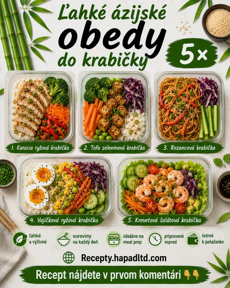 Ľahké ázijské obedy do krabičky na zdravý a rýchly obed