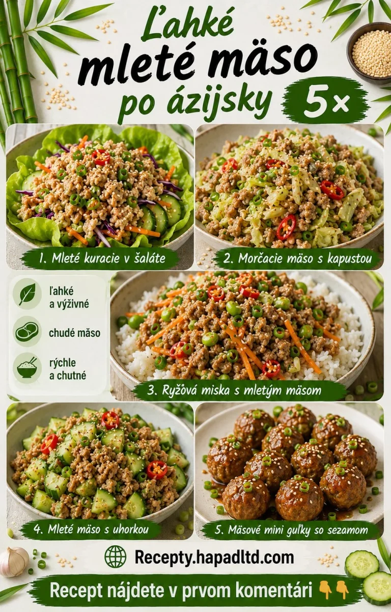 Ľahké mleté mäso po ázijsky - chutný recept na rýchlu večeru
