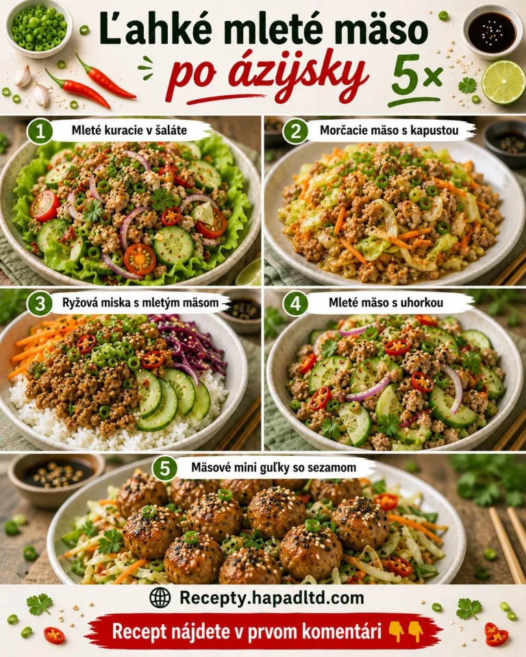 Rýchly recept na ľahké mleté mäso po ázijsky
