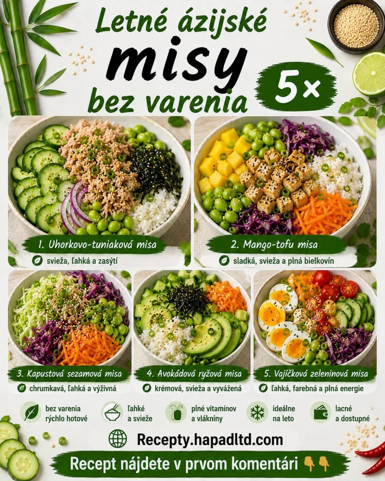 Osviežujúce letné ázijské misy bez varenia plné chuti a farieb