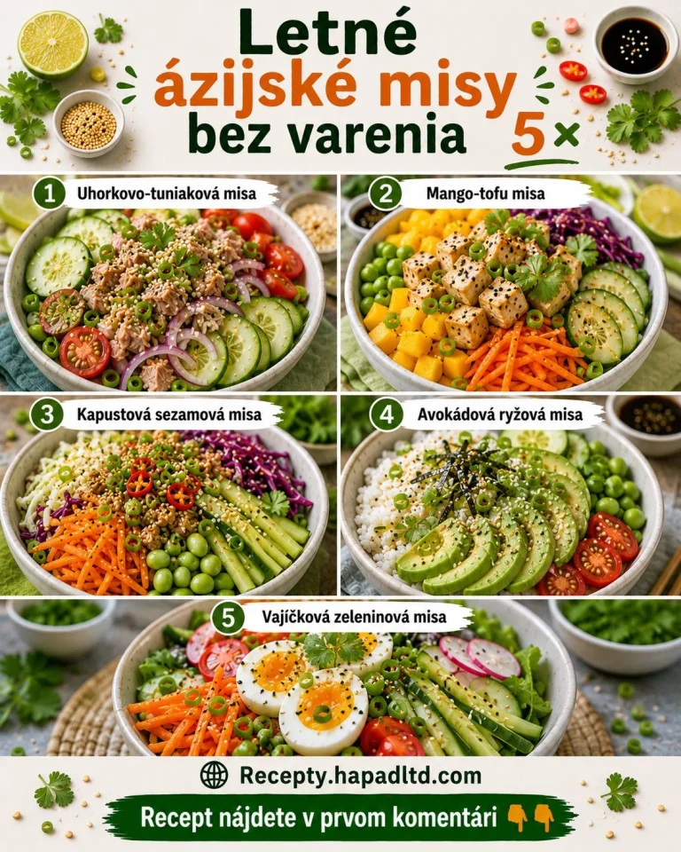 Letné ázijské misy bez varenia s receptami na osviežujúce jedlá