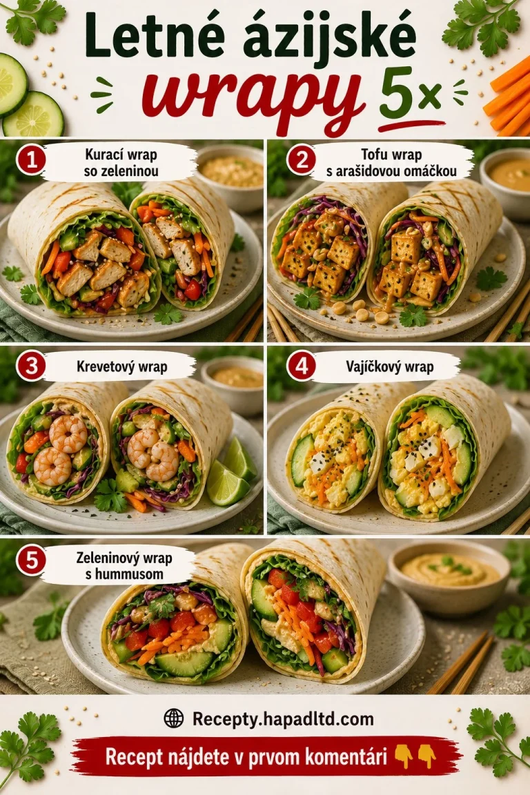 Letné ázijské wrapy pred jedlom - osviežujúci recept na letné dni.