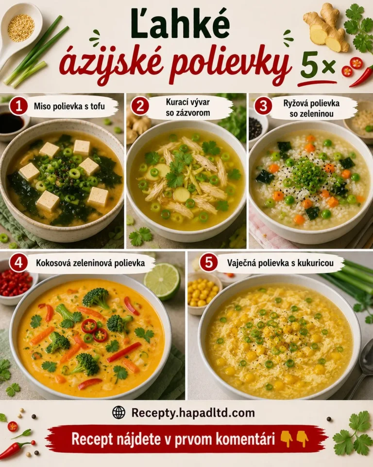 Miso polievka s tofu a zeleninou v hrebeňovom tanieri