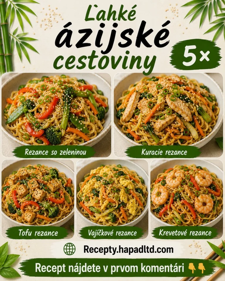 Rýchle ázijské cestoviny bez smotany na večeru