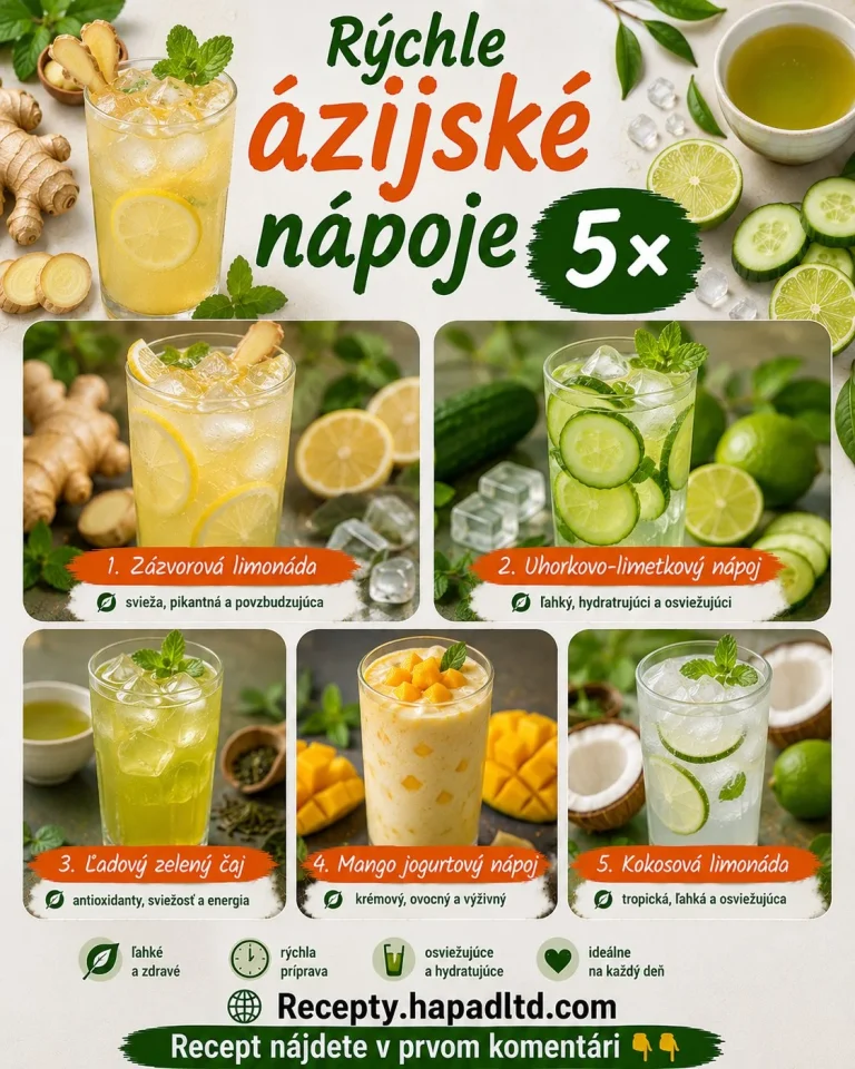 Recepty na rýchle ázijské nápoje bez alkoholu