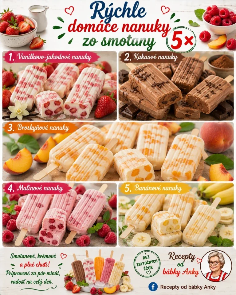 Rýchle domáce nanuky zo smotany na tanieri, krémové a osviežujúce