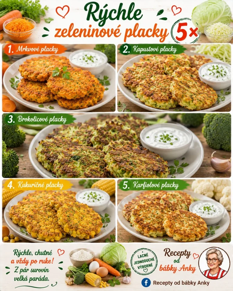 Rýchle zeleninové placky bez zložitých ingrediencií