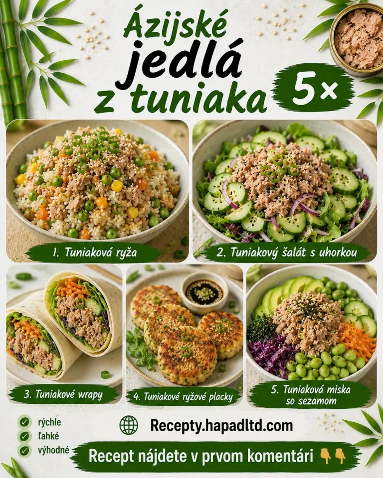 Rýchle a lacné ázijské jedlá z tuniaka na tanieri