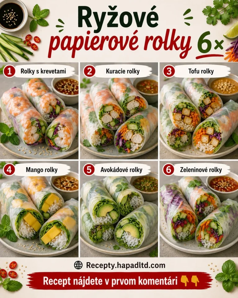 Čerstvé ryžové rolky pripravené podľa jednoduchého receptu.