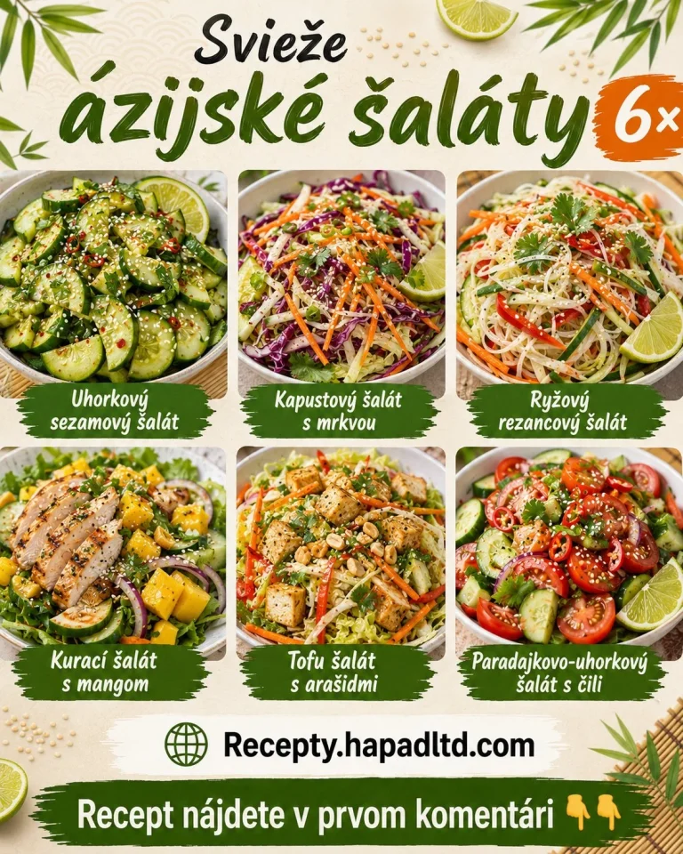 Svieže ázijské šaláty s ľahkými receptami na každý deň