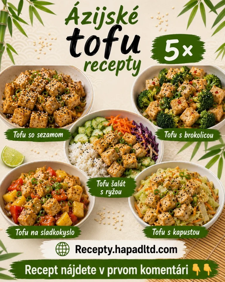 Tofu recepty zo Ázie pripravované s čerstvými ingredienciami.