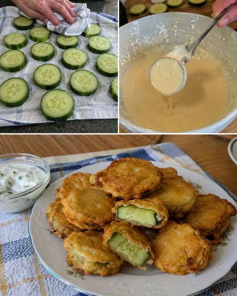 Chrumkavé uhorkové kolieska v jogurtovom cestíčku, zdravý a chutný recept.
