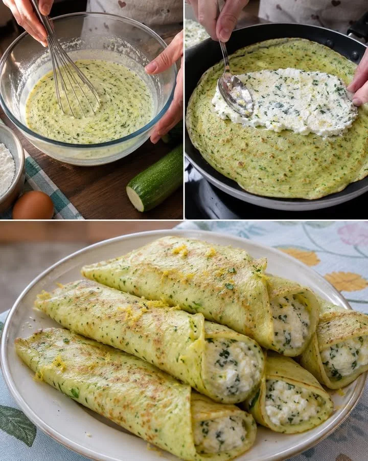 Cuketové palacinky s ricottou a citrónovou arómou na tanieri