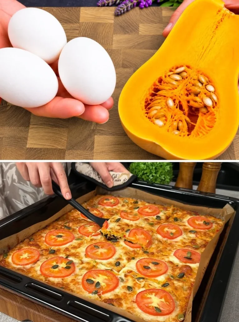 Recept na tekvicu s vajcom, chutná večera bez mäsa.