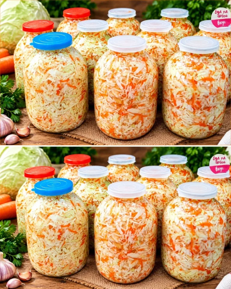 Chrumkavá kapusta zostávajúca čerstvá celú zimu bez mačkania a čakania na šťavu.