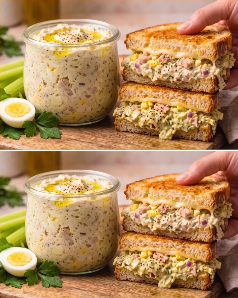 Tunákový šalátový sendvič na obed - jednoduchý a rýchly recept
